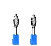 PKNVKZIDK 1Pcs H/HX Type Tungsten Carbide Rotary File Point Burr Die Grinder Abrasive Tools Drill Milling Metal Wood Carving Bit(HX1025M06) PKNVKZIDK