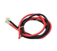 PKNVKZIDK 2 Meter Silicon Wire 8 10 12 14 16 18 20 22AWG Heatproof Soft Silicone Silica Gel Wire Cable (1meter Red+1meter Black) (12AWG)