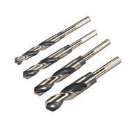 PKNVKZIDK 4pcs Twist Drill Bit 25 mm Shank Reduced Shank HSS Twist Drill Bits for Stainless Steel PKNVKZIDK