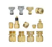 PKNVKZIDK Brass 1/2 3/4 1" Male Female Thread Hose Quick Connector Tap Car Wash Water Garden Irrigation Copper Fitting(J)
