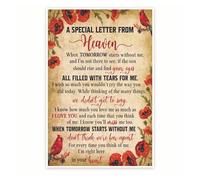 PKNVKZIDK Comforting Memorial Poster - Sentimental Wall Art for Healing - Gift for Friend or Family Member After a Loss Unframed,16x24inch(40x60cm)