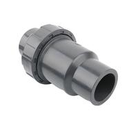 PKNVKZIDK Control Valve, 1pc PVC Check Valve One Way No-Return Valve, for Aquarium Fish Tank Garden Irrigation Water Pipe Joints Parts (Size : I.D 40mm) (Size : I.D 40mm)