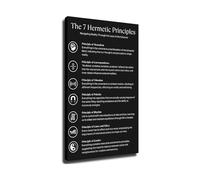 PKNVKZIDK Cosmic Laws Poster | Hermetic philosophy reference for home office walls(Unframed,16X24inch(40X60cm))