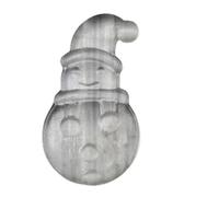 PKNVKZIDK Crystal Selenite Christmas Tree Snowflake Elk Carved Statue Ornament Gift (Color : Snowman, Size 10pcs)