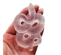 PKNVKZIDK Crystal Selenite Gypsum Hand-Carved Snake Stone Ornaments Statue Craft Home Gifts
