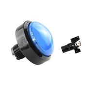 PKNVKZIDK Emergency Stop Switch 1pcs 60mm Game Accessories Button 60mm Convex Big Circle with Light Button Pattle Game Machine Big Circle Button Switch Reset(Bule)