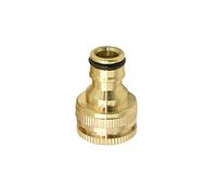 PKNVKZIDK Garden Hose Fittings Female Thread 1/2" 3/4" 1" Brass Connector Pacifier Garden Faucet Garden Irrigation Connector Pure Copper 10 (Color : 1I2 3I4 Inch)