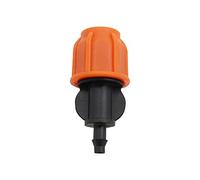 PKNVKZIDK Garden Plumbing 15 Pieces of 8mm to 4mm Reducing Straight Pipe Joints with Lock Nuts for Agricultural Tools Greenhouse Drip Irrigation System Pipe Fittings (Size : 1)