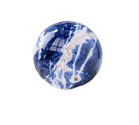 PKNVKZIDK Home Decoration Blue Sodalite Ball Vein Sphere Gemstone Stone Ornament for Witchcraft Quartz Astronomy Gifts,55-60mm