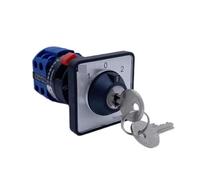 PKNVKZIDK LW26 Three Position 20A Two Poles Changeover CAM Switch with Lock Key 22mm Hole Easy Installation YMW26-20YS3/2S1