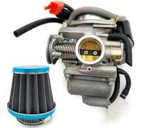 PKNVKZIDK Motorcycle Repair Parts Carburetor with Air Filter for GY6 125 150 24MM PD24J 125CC 150cc Engine Easy to Install PKNVKZIDK