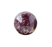 PKNVKZIDK Plum Blossom Tourmaline Crystal Ball Rough Stone Polished Home Decoration Seven-Star Array Feng Shui Ornaments,60~65mm