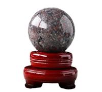 PKNVKZIDK Small Stone Quartz Sphere Crystal Ball Fire,55mm