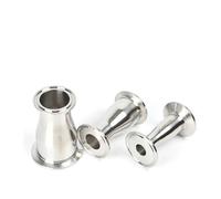 PKNVKZIDK SS304 Stainless Steel Horn Cone Concentric Circle Reducer with Chuck Type Quick Fitting Size Joint(38x25mm)