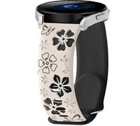 PKQTOP 22mm Pulsera de Repuesto para Xiaomi Watch 5/S5 46mm//S4 47mm/S2/S3/S1/Mi Watch2, Flower Deporte Brazalete Silicona Correa para Realme Watch 5/3/3 Pro/2/2Pro/S2/S/S Pro