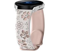 PKQTOP 22mm Pulsera de Repuesto para Xiaomi Watch 5/S5 46mm//S4 47mm/S2/S3/S1/Mi Watch2, Flower Deporte Brazalete Silicona Correa para Realme Watch 5/3/3 Pro/2/2Pro/S2/S/S Pro
