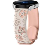 PKQTOP 22mm Pulsera de Repuesto para Xiaomi Watch 5/S5 46mm//S4 47mm/S2/S3/S1/Mi Watch2, Flower Deporte Brazalete Silicona Correa para Realme Watch 5/3/3 Pro/2/2Pro/S2/S/S Pro