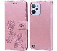 PKQTOP Funda para Realme C31 Carcasa,Ranuras Tarjetas,Soporte Plegable,Silicona TPU,Case Protectora Funda para Realme C31