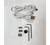 PKSTVB Kit de herramientas de sable de luz de duelo de oscilación suave, sable de luz de control de movimiento, 1 botón de sable de luz LK OBW, 2 cabinas de carga, 2 llaves, 12 tornillos (M4 x 6 + M4