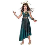 (PKT) (9903556) Vestido de disfraz de Medusa para niñas (6-8 años)