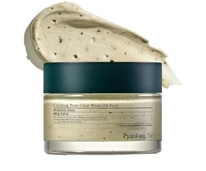 [PKY] Mascarilla Lavable Calming Pore Clear, Limpieza Suave y Calmante con Artemisa, AHA para el Cuidado de Células Muertas, Sin Irritación, Cuidado de la Piel Coreano (100 g, 3.52 fl. oz)