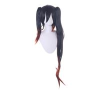 PL-147 Tokisaki Kurumi Date a Live Negro Marrón 120 cm Twin Tail Clips Lolita Cosplay Peluca Peluca Anime Manga
