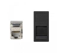 PL K45 1/2 MEC V&D PLANA C/GUARDAP CON 1 CONECTOR CAT6 FTP