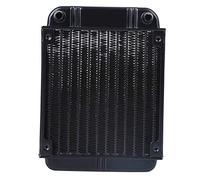 PL1120A Water - Cooled Radiator | 12 Flat Tubes & 18Pcs / inch Heat Sink | Black Aluminum Cooling System for Computer CPU/GPU/Chips | 158x120x35mm