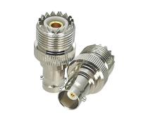 PL259 SO239 al conector de cable coaxial del adaptador BNC, cambiadores de género hembra-varón de la frecuencia ultraelevada(SO239 to BNC F)