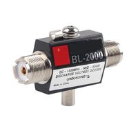 PL259Protector para radioaficionados y transceptores, protector contra sobretensiones coaxial de diseño robusto y seguro con elementos de descarga
