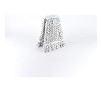 Pla 47438 Mopa Industrial Microcotton con Cinta, Blanco, 16x9x20Cm