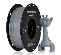 PLA Filamento 1,75 mm Gris, TINMORRY Materiales de Impresión 3D Filamento 1 kg Spool