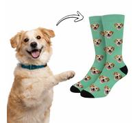 Pla Pla Pla Calcetines Personalizados Full Print a Color - Impresión HD Directa, Poliéster con Spandex, Varias Tallas + Regalo (Gafas de Sol y Nevera)