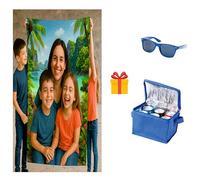 Pla Pla Pla Manta Personalizada Día del Madre | Suave, Cálida y con Imagen HD Papá, Desgaste, Colores Intensos Sorprender! 5 Puntos Clave: