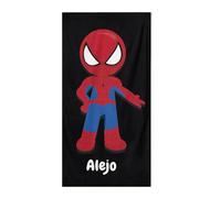 Pla Pla Pla Toalla Personaje Súper Poderoso Personalizada con el Nombre Que elijas│Regalo de Nevera y Gafas de Sol│Ideal Playa, Piscina o baño, Toalla Infantil