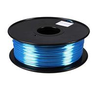 PLA Silk Filament 1kg, 3D Printer Filament 1.75mm, for 3D Printer and 3D Pen-White(Blue)