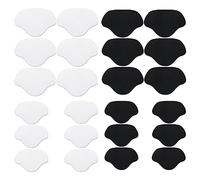 PLABBDPL 12 pares de protectores de talón Protectores de cuero Reparación de tacones altos Entrenadores Plantillas atléticas Rellenos Autoadhesivos Agujeros sueltos Mujeres Hombres