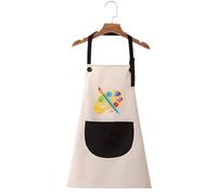 PLABBDPL 1Pcs Delantales Niños 5 a 11 Años 1pcs Delantal Infantil Pintura Delantal Cocina Niña Niño Impermeable Ajustable Delantales para Niños con Bolsillos para Cocina Hornear Pintura, gris