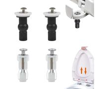 PLABBDPL Asiento de inodoro fijo, 4 piezas de fijación del asiento del inodoro desde la parte superior, tornillos para asiento de inodoro universal para inodoros asiento tornillos accesorios