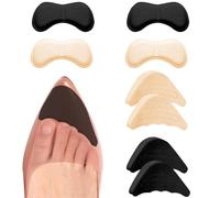 PLABBDPL Plantillas Rellenos de Zapatos Unisex para Hacer Zapato Grande Calce Inserciones de Zapatos Ajustables Agarre de Talón Almohadillas Adhesivas Reutilizables de Pies, 4 Pares