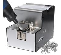 PLABNK Dispensador Tornillos Ajustable, Proveedor Automático Tornillos, Velocidad Salida: 2 Piezas/seg, Capacidad: 500 CC, Velocidad Ajustable, con Riel Ajustable, para Diámetro: 1~5 Mm,A