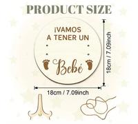 Placa 2D de prueba de embarazo, placa decorativa con soporte, de embarazo para papá, idea de sorpresa, el embarazo al esposo, regalo para padre, 2D