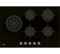 Placa 5 Quemadores Gas 750x524mm (Negra) - BEKO