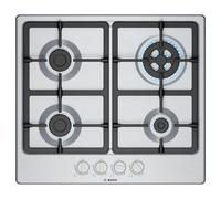 Placa de gas Bosch PGH6B5K90 4 zonas Wok Acero inoxidable Integrable