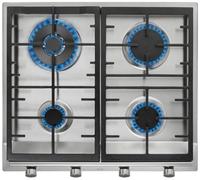 Teka EX 60.14G AI AL DR Placa de Gas Natural 4 Zonas Acero Inoxidable