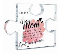 Placa acrílica de regalo para Navidad, regalos para mamá de hijas e hijos, ideas geniales para mamá, regalo acrílico para el día de la madre, cumpleaños