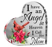 Placa acrílica decorativa de señalización decorativa para la pérdida de un ser querido, regalo de condolencias para la pérdida de mamá, papá, hijo, esposo en el cielo, regalo de duelo para