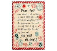 Placa acrílica para el día de la madre, regalo para mamá, manta duradera para abuela, regalo de cumpleaños para mujeres de hija e hijo