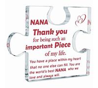 Placa acrílica para escritorio con texto en inglés "Nana Grandma Gifts from Grandkids", regalo para abuela, abuelos, regalo de nieta, nieto, agradecimiento a la abuela