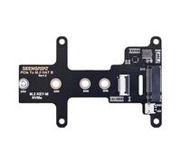 Placa adaptador PCIe a M.2 HAT B para Raspberry Pi 5, compatible con Gen2/Gen3, arranque SSD, Sizes 2230/2242/2260/2280, Airflow Optimized with Onboard Indicators
